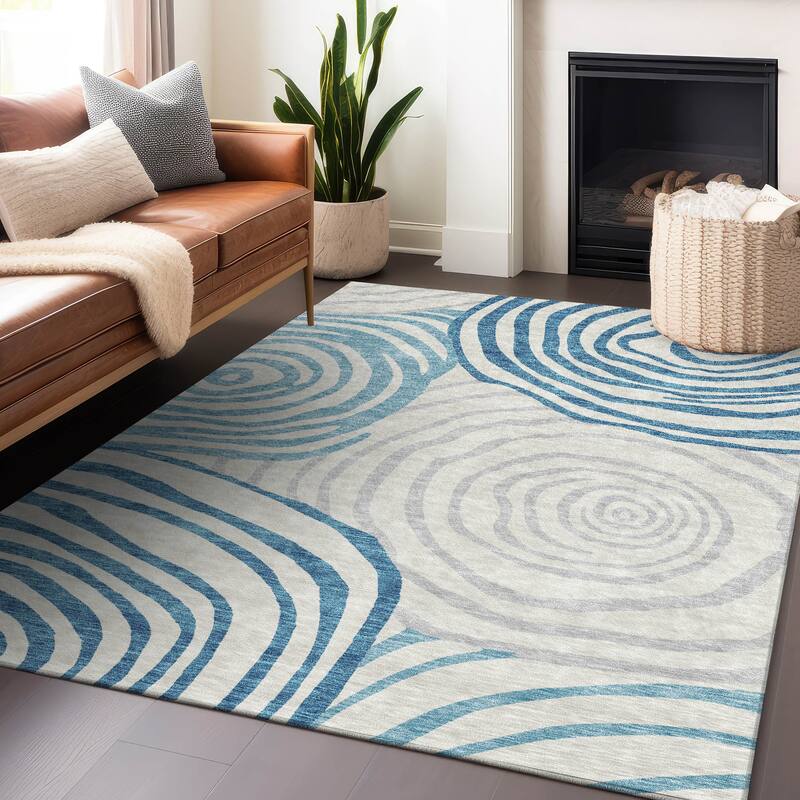 Premium Washable Super Soft Modern Mesmerize Mayfield Rug