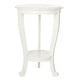 preview thumbnail 2 of 3, SAFAVIEH Cape Cod Cream Pedestal Side Table - 18.1" x 18.1" x 26"