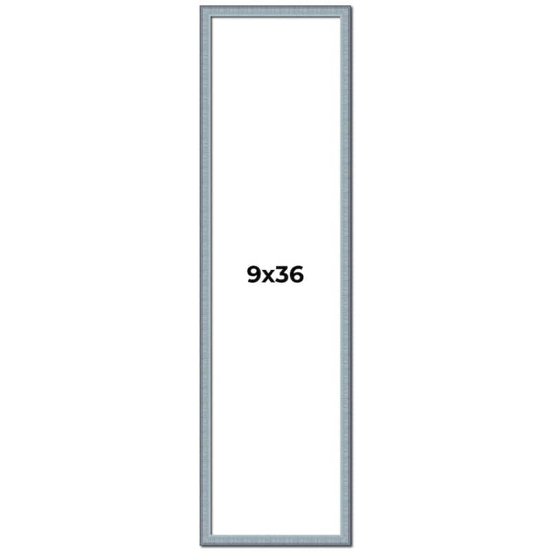 9x36 Frame Rustic Sky Blue Solid Wood Picture Frame | 0.75 Inch