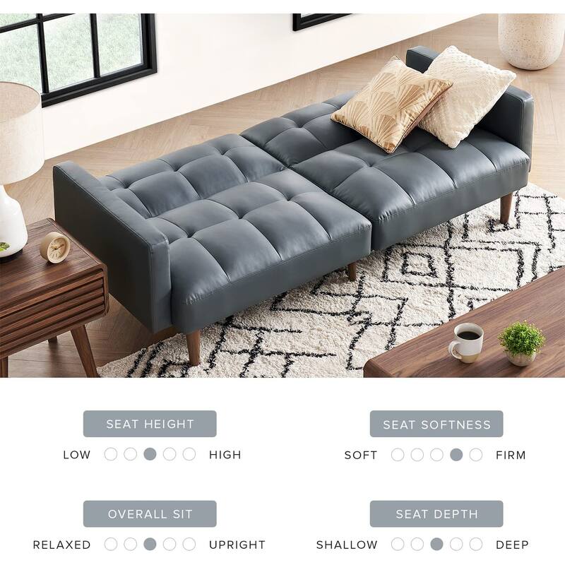 Mopio Aaron Futon Convertible Sofa Sleeper Futon