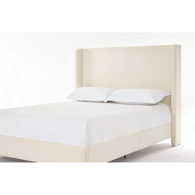 Tall Headboard Upholstered Bed Elegant Simplicity Bedroom Bed