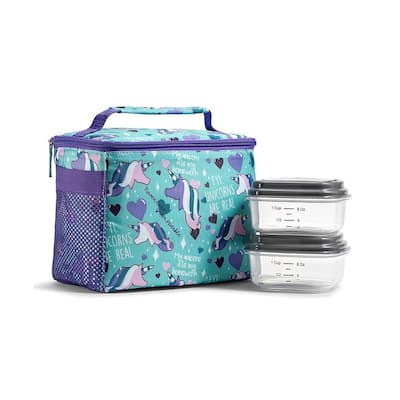Fit & Fresh Robin Bag Aqua Unicorns Are Real