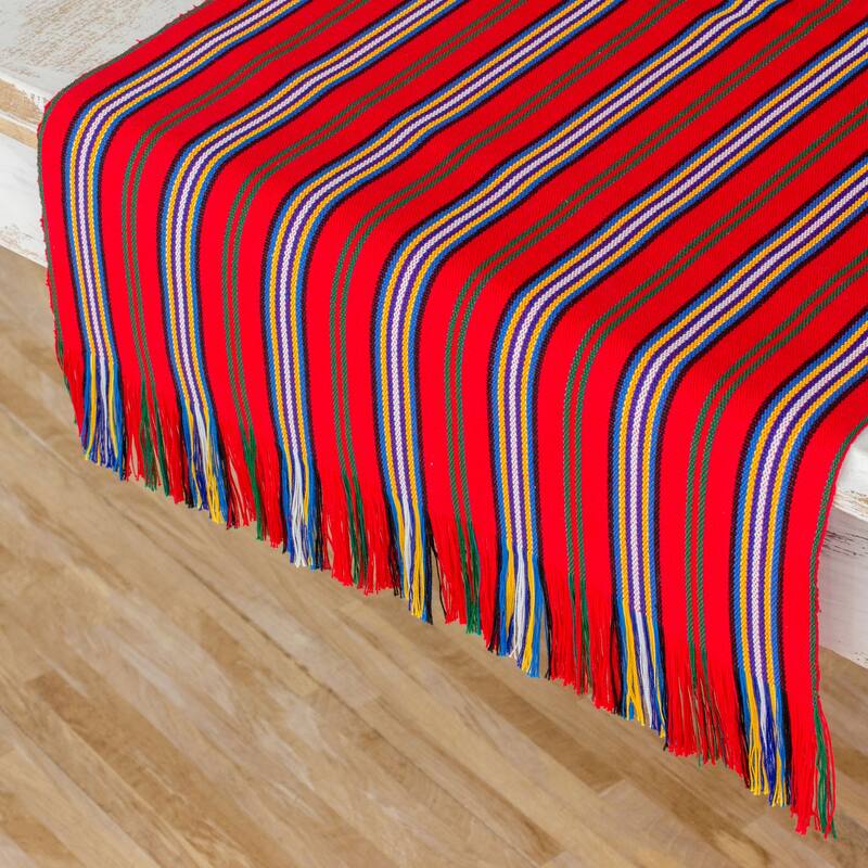 Handmade Latin FestivalCotton table runner (Guatemala)