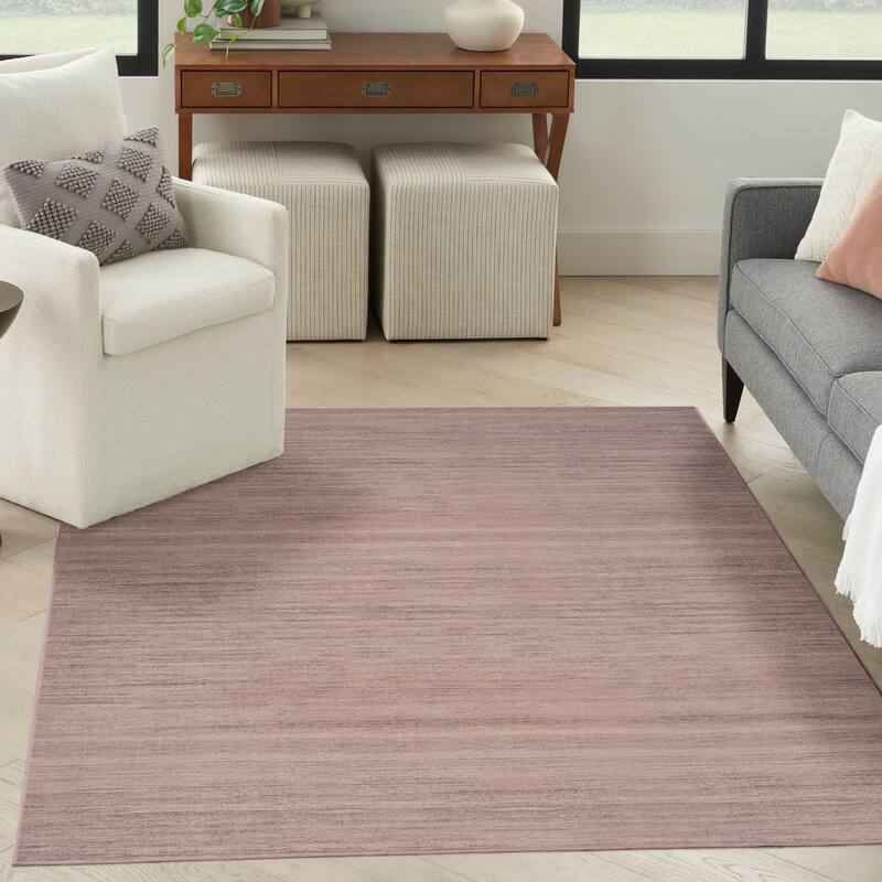 Nourison Washable Essentials Indoor Solid Area Rug