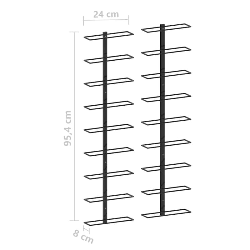vidaXL Wall Wine Rack Wall Mounted Bottle Holder Storage Organizer for Pantry