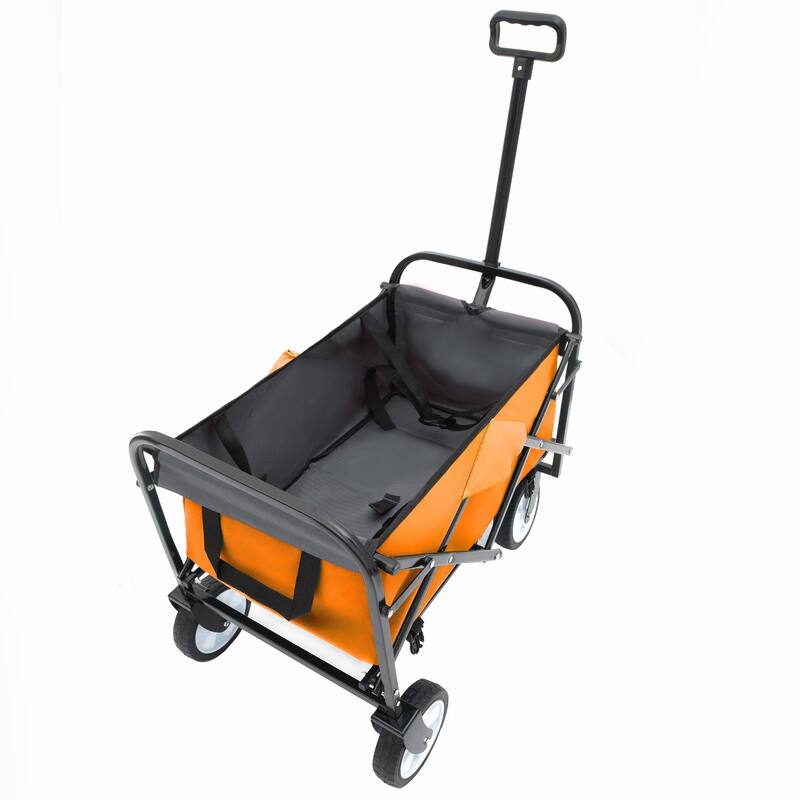 225 lb Collapsible Wagon Cart with Strapping System