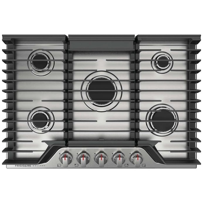 Frigidaire GCCG3048A 30" Wide 5 Burner Gas Cooktop with Quick Boil