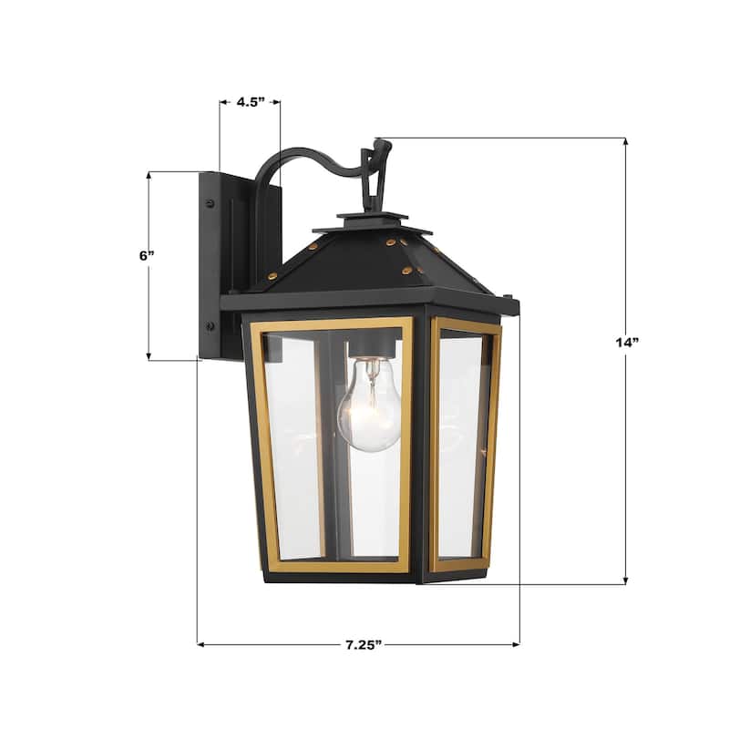 Crystorama Lighting Group HAW-601 Hawkins 14" Tall Outdoor Wall Sconce