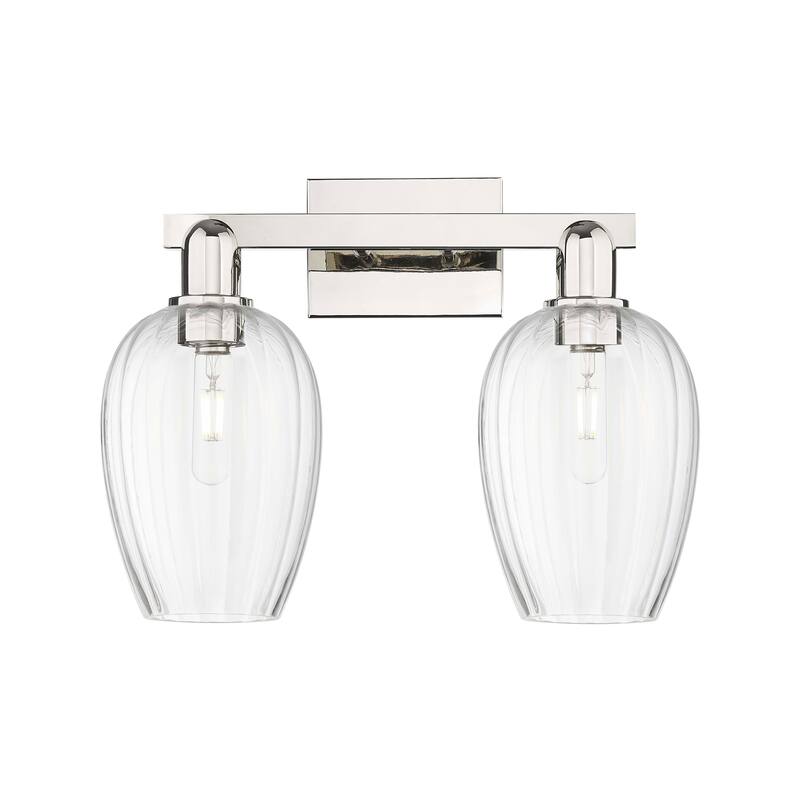 Innovations Lighting Downtown Urban - Preston - 2 Light 16" Flute Shade Bath Vanity Light