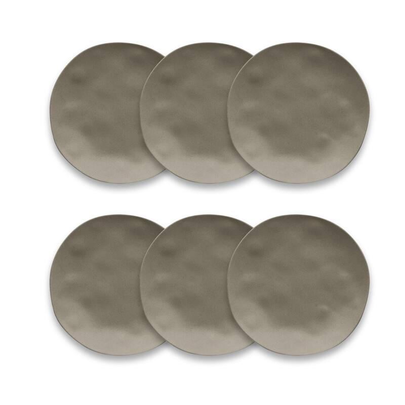 Abode Homewares by TarHong Planta Matte Dune Salad Plate, 8.5 x 0.8", Set of 6