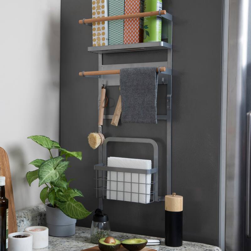 Household Essentials Metal Magnetic Organizer Rack