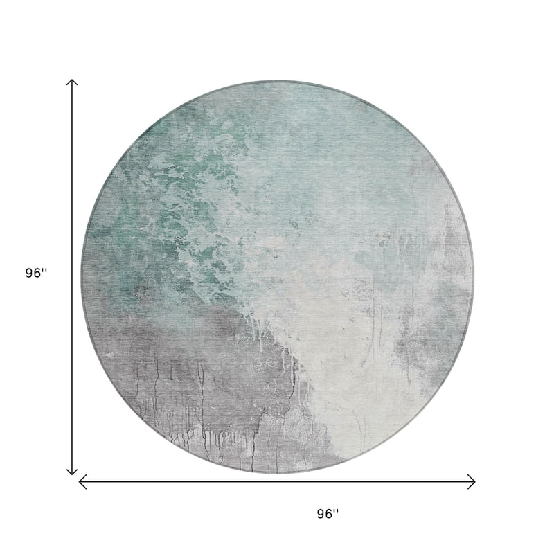HomeRoots Abstract Transitional Rectangle Outdoor Rug