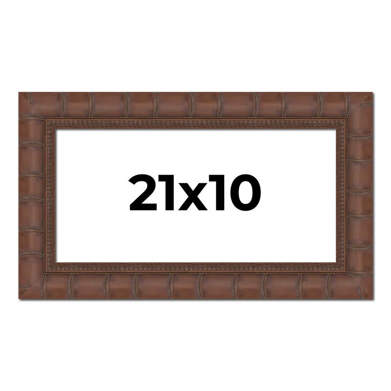 21x10 Frame Pewter Solid Wood Picture Frame Width 1.625 Inches | Interior Frame Depth 0.6875 Inches