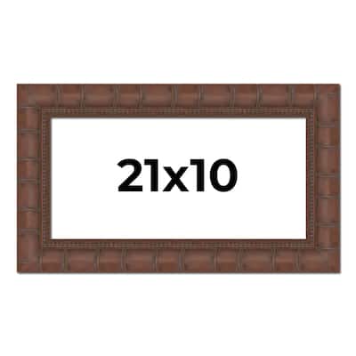 21x10 Frame Pewter Solid Wood Picture Frame Width 1.625 Inches | Interior Frame Depth 0.6875 Inches