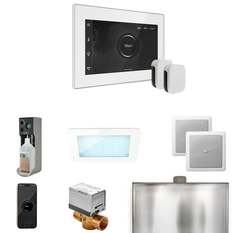 Mr Steam XDRM2X Xdream Max Package Steam Shower Control Package with - White / White