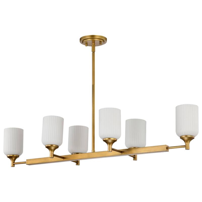 Nuvo Lighting 60/8649 Solara 6 Light 40" Wide Linear Pendant