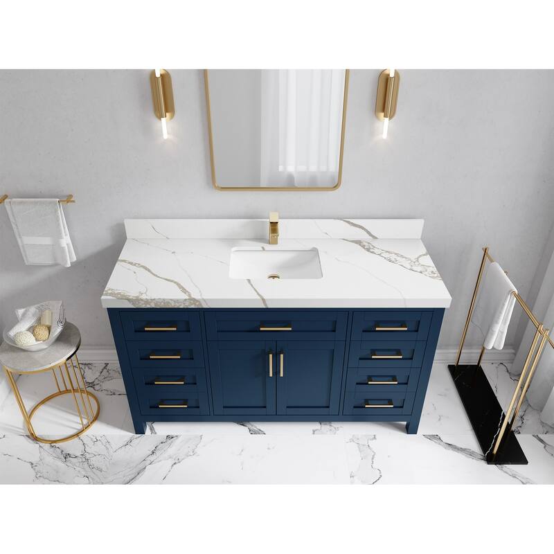 Willow Collections 60 in. W x 22 in. D Cambridge Single Sink Bathroom Vanity with Countertop