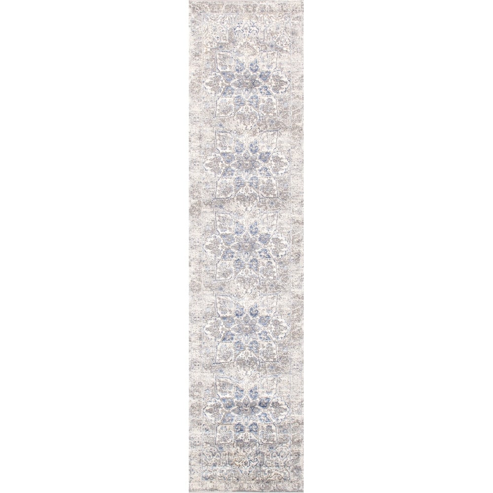 Pasargad Home Turkish Efes Design L. Grey Floral Area Rug