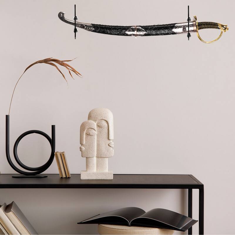 2 Sets Sword Holder Wall Mount Sword Racks for Sword Display, Transparent