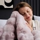 preview thumbnail 13 of 34, Wonderful Luxurious Imitation Fur Comforter Set Tie-Dye Fluffy Bubble