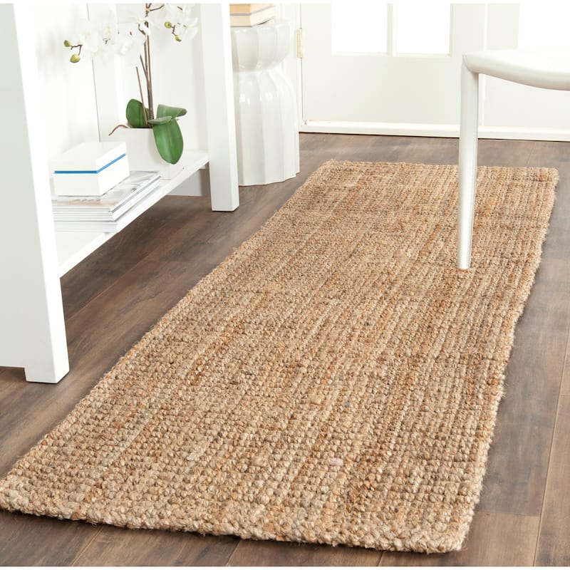 SAFAVIEH Handmade Natural Fiber Beacon Jute Rug - 2'3" x 19'  Runner - Natural