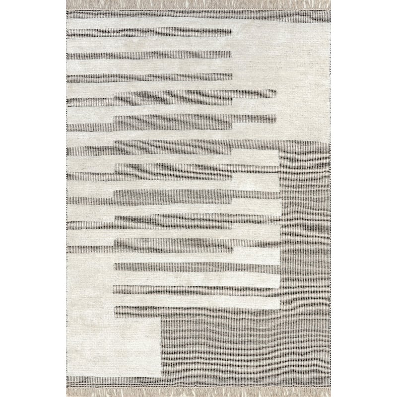 Hyperion Tasseled Cotton and Wool Area Rug