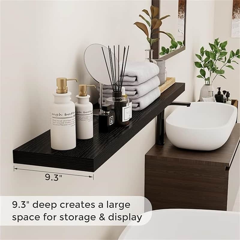 Floating Shelves 48 Inch Long - 9"D x 48"W x 1.5"H