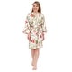preview thumbnail 1 of 10, Leisureland Women's Cotton Poplin Robe, Short Kimono Floral Robe