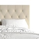preview thumbnail 4 of 17, CraftPorch Simple Button Tufted Linen Upholstered Bed