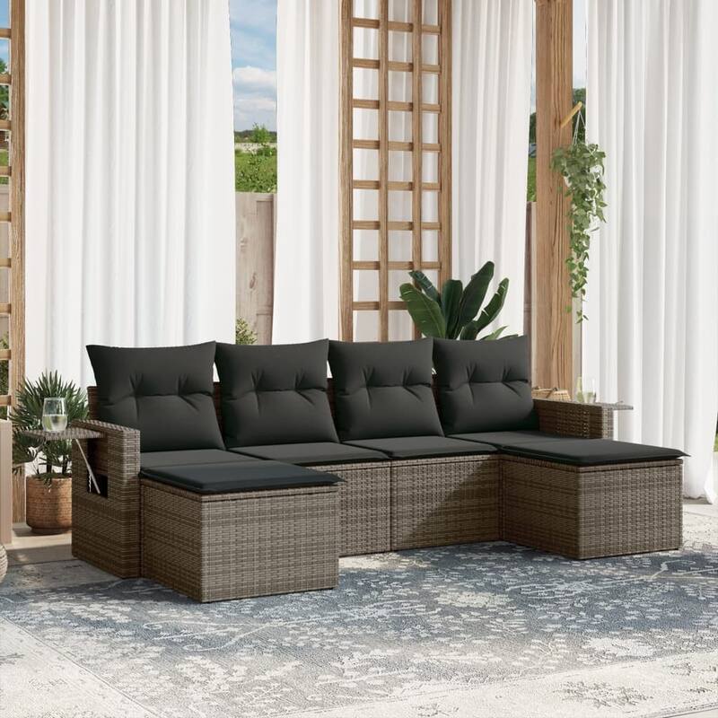 vidaXL Garden Sofa Set - Grey Without table