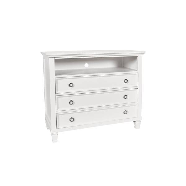 Tamarack Modern 3 Drawer Media Chest W Cable Management On Sale Overstock 28809967