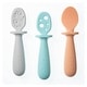 preview thumbnail 1 of 2, Lil' Bites Soft Silicone Spoon - All Stages, 3 pack
