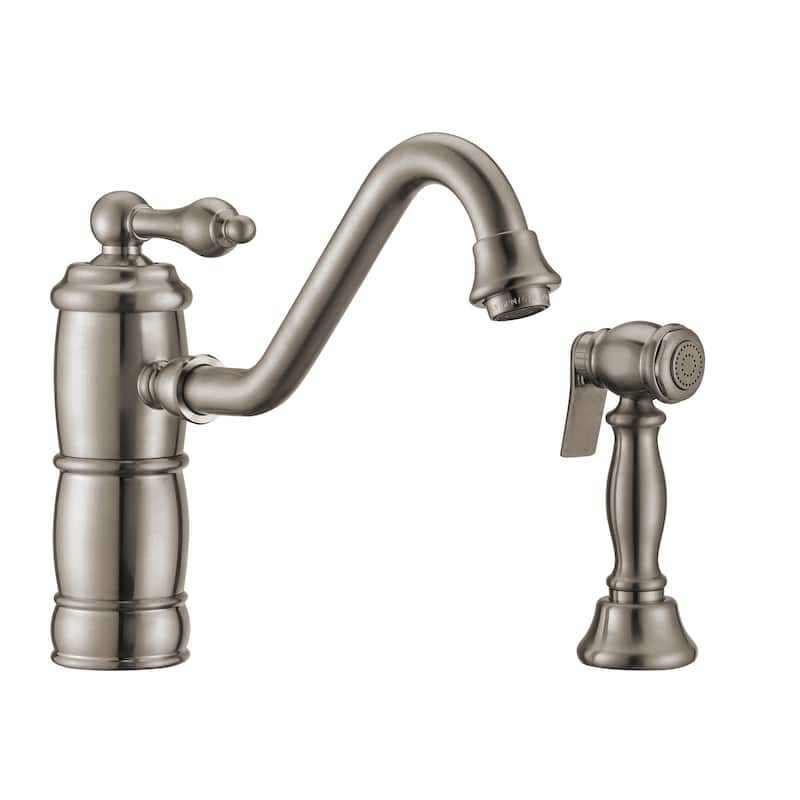 Whitehaus Vintage III Plus 1.5 GPM Single Hole Kitchen Sink Faucet -