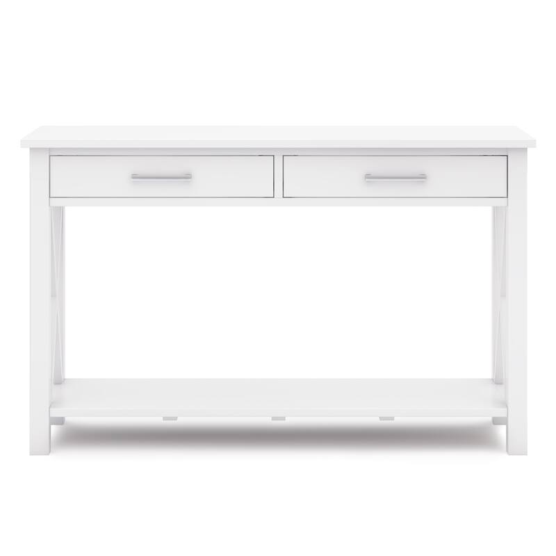 WYNDENHALL Waterloo SOLID WOOD 47 inch Wide Contemporary Console Sofa Table - 47.4 Inches wide