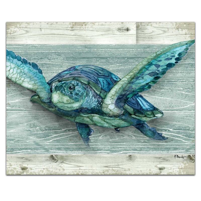 Counterart Glass Cutting Board Counter Saver 10" x 8" - Northpoint Turtles - 10x8x.098