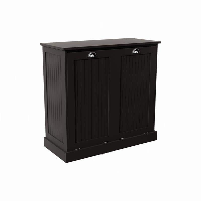 Two-Compartment Tilt-Out Laundry Sorter Cabinet