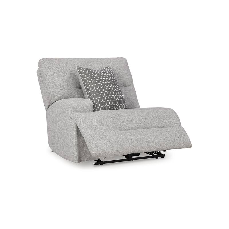 Signature Design by Ashley Acklen Place Gray 5-Piece Power Reclining Sectional - 124"W x 124"D x 42"H