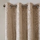 preview thumbnail 7 of 70, SunSmart Mirage Knitted Jacquard Total Blackout Grommet Window Curtain Panel