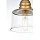 preview thumbnail 7 of 8, Elegant Lighting Kenna Single Light 7" Wide Mini Pendant with Clear
