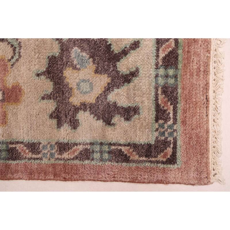 ECARPETGALLERY Hand-knotted Modern Oushak Dark Violet Wool Rug - 7'9 x 9'11