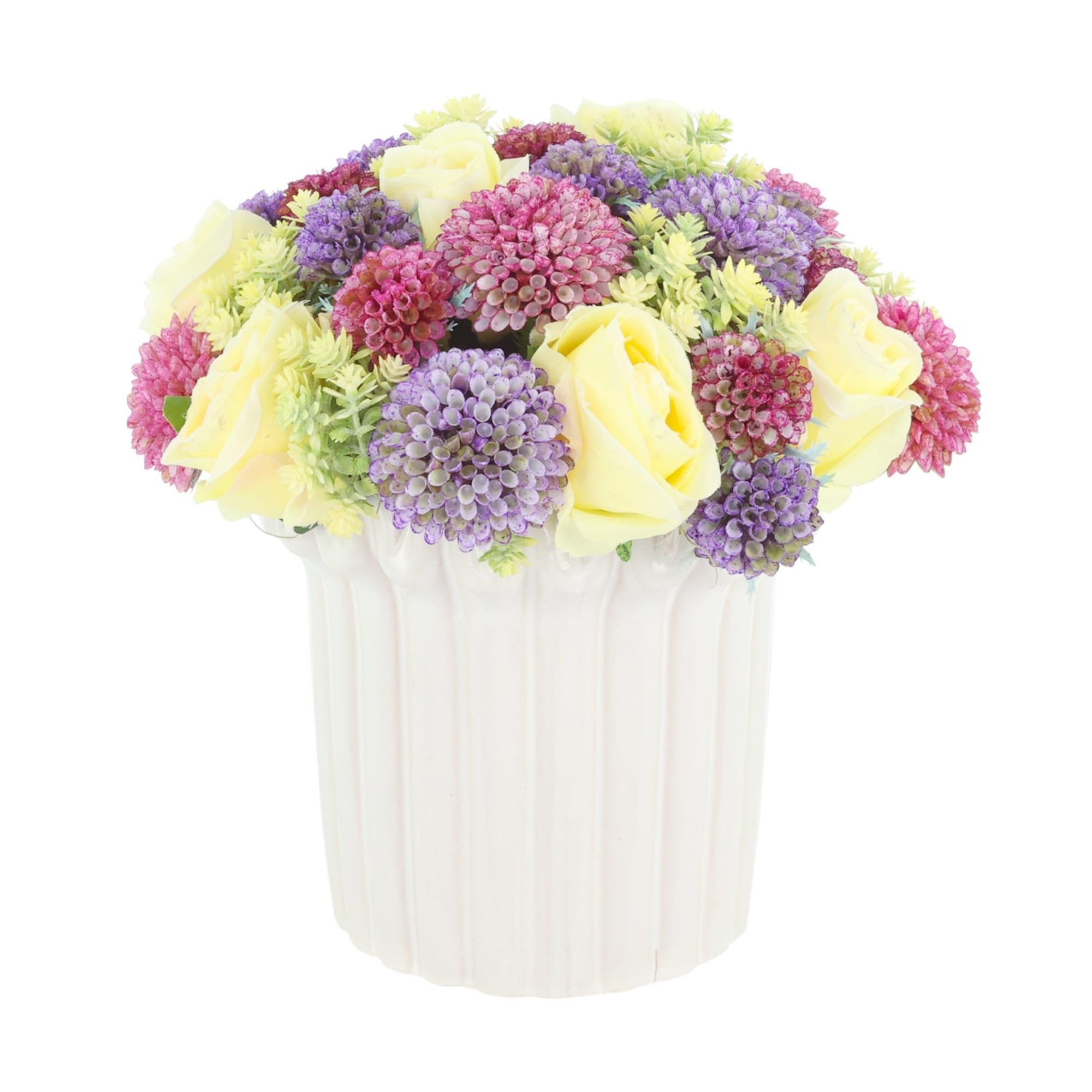 Spring Centerpiece with Roses and Dahlias - 12