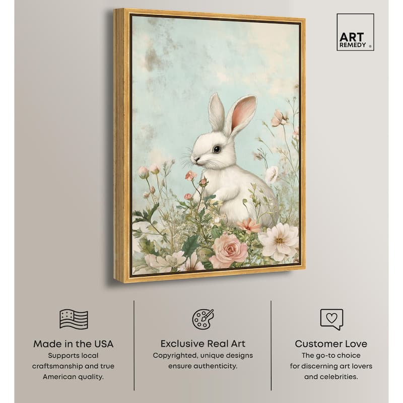 Easter Bunny Canvas by Art Remedy