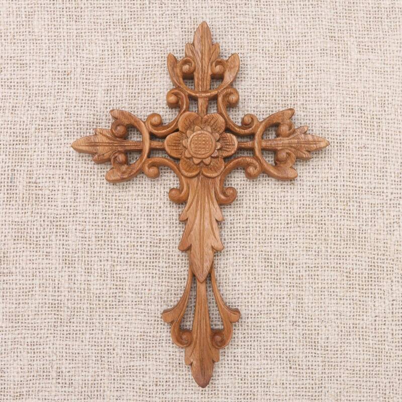 NOVICA Natural Cross, Wood wall cross