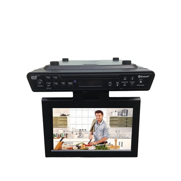 SylvaniaSKCR2706BT 10.2"Under Cabinet Kitchen TV w/Built in DVD Player Manufacturer Refurbished