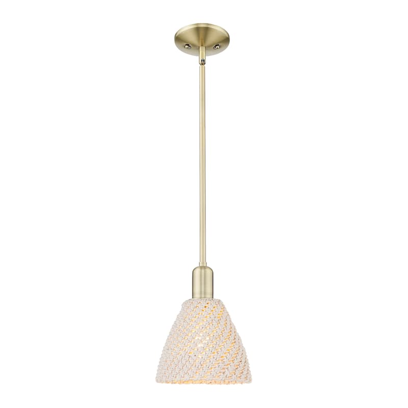 Innovations Lighting Downtown Urban - Natural Ballston Dome - 1 Light 8" Stem Hung Mini Pendant