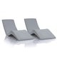 preview thumbnail 32 of 48, Aqua Outdoors In-Pool Chaise Lounge Chairs for 0-9 In. of Water - All Weather Resistant, No Plugs/Tools Needed - (Set of 2)