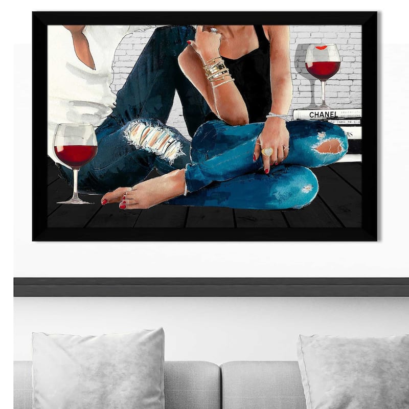 "Casual Couple 1" by Jodi Print on Acrylic