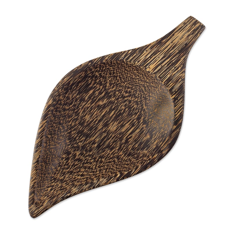 Novica Handmade Generous Jungle Wood Platter