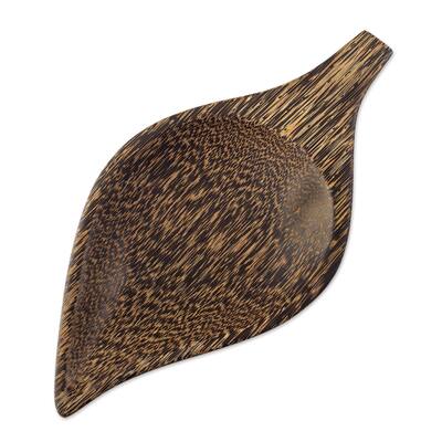 Novica Handmade Generous Jungle Wood Platter