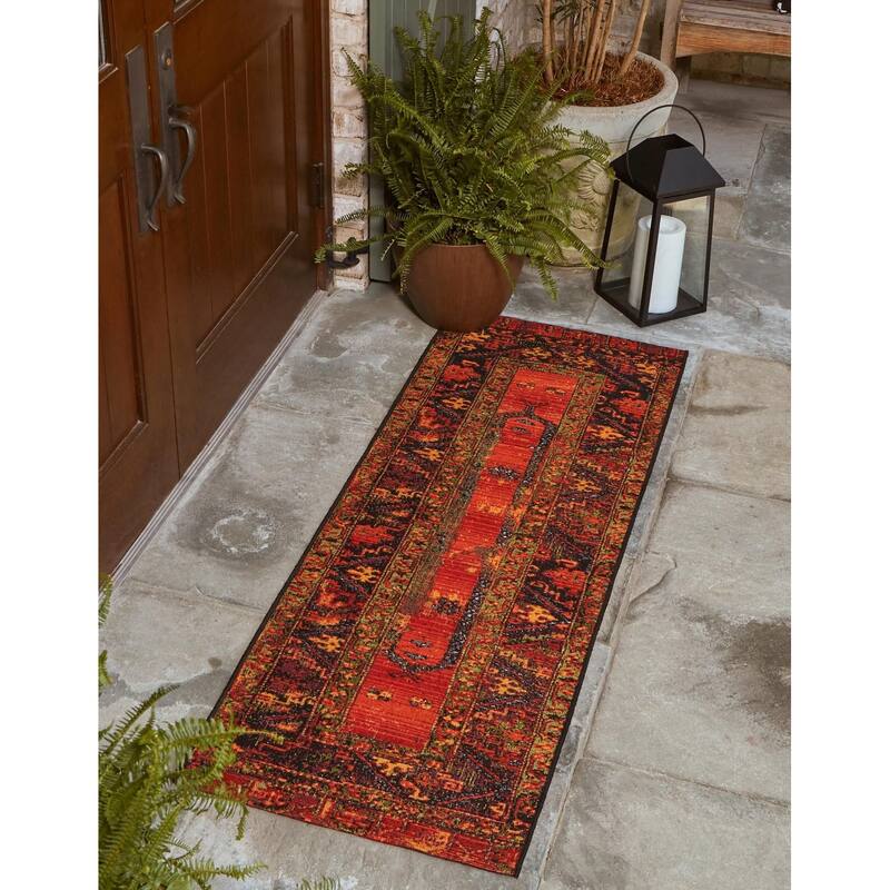 Outdoor Bounder Collection Area Rug - Multi - 2'x4'1"